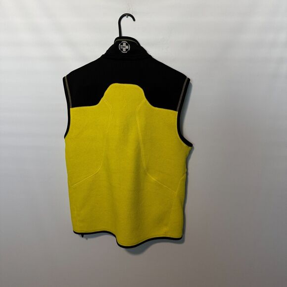 RLX Ralph Lauren Vest Mens Medium Yellow Transcontinental Expedition Fleece - Picture 8 of 11